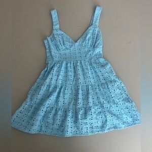 Forever 21 Blue Sweetheart Neck Sundress